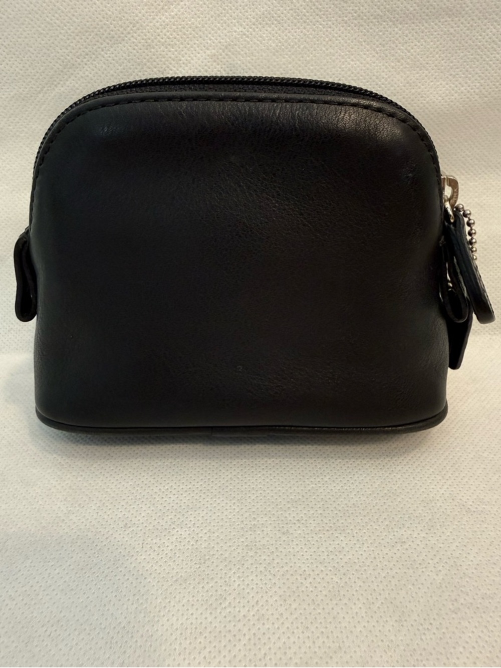 Coach Vintage Black Leather Small Zip Pouch - Picture 2 of 9